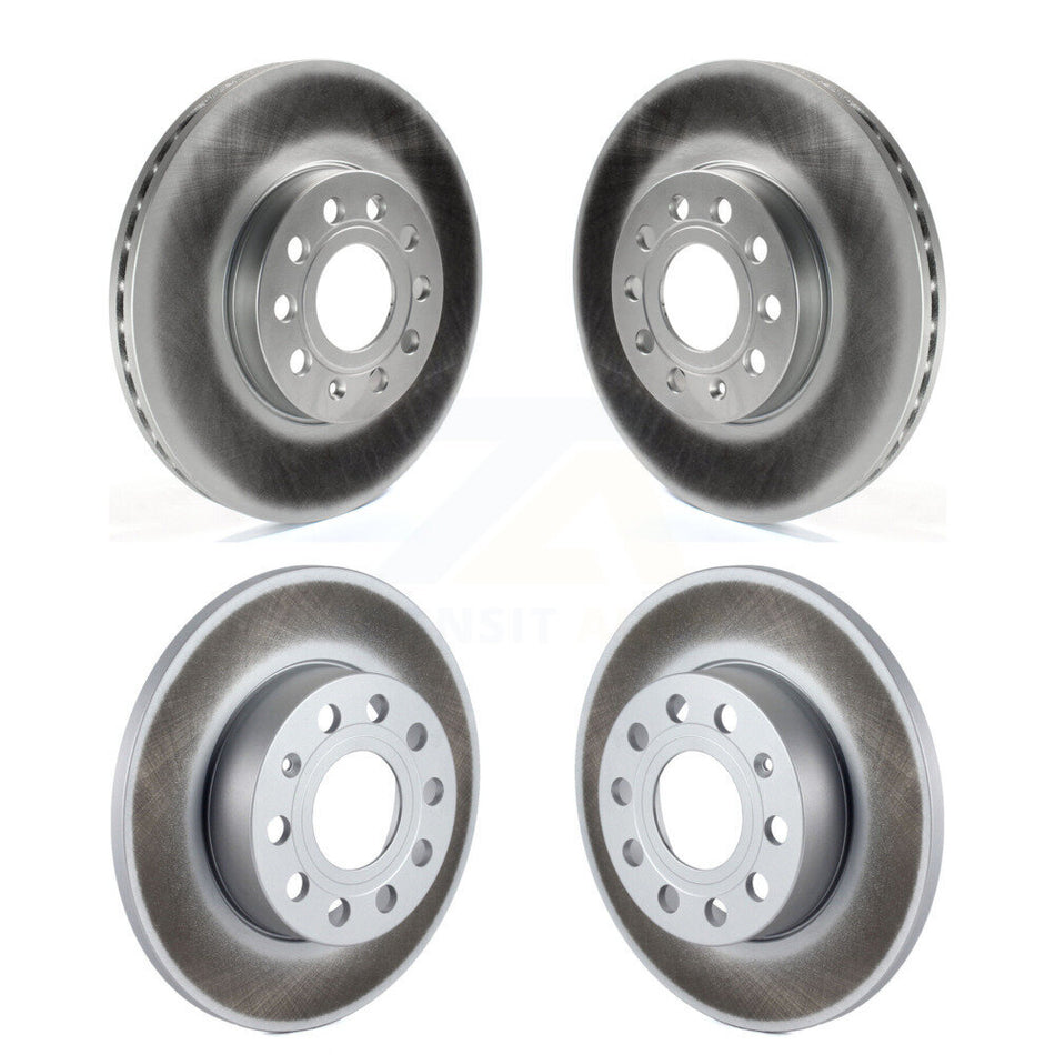 Front Rear Coated Disc Brake Rotors Kit For 2006-2009 Volkswagen Rabbit KG-101015