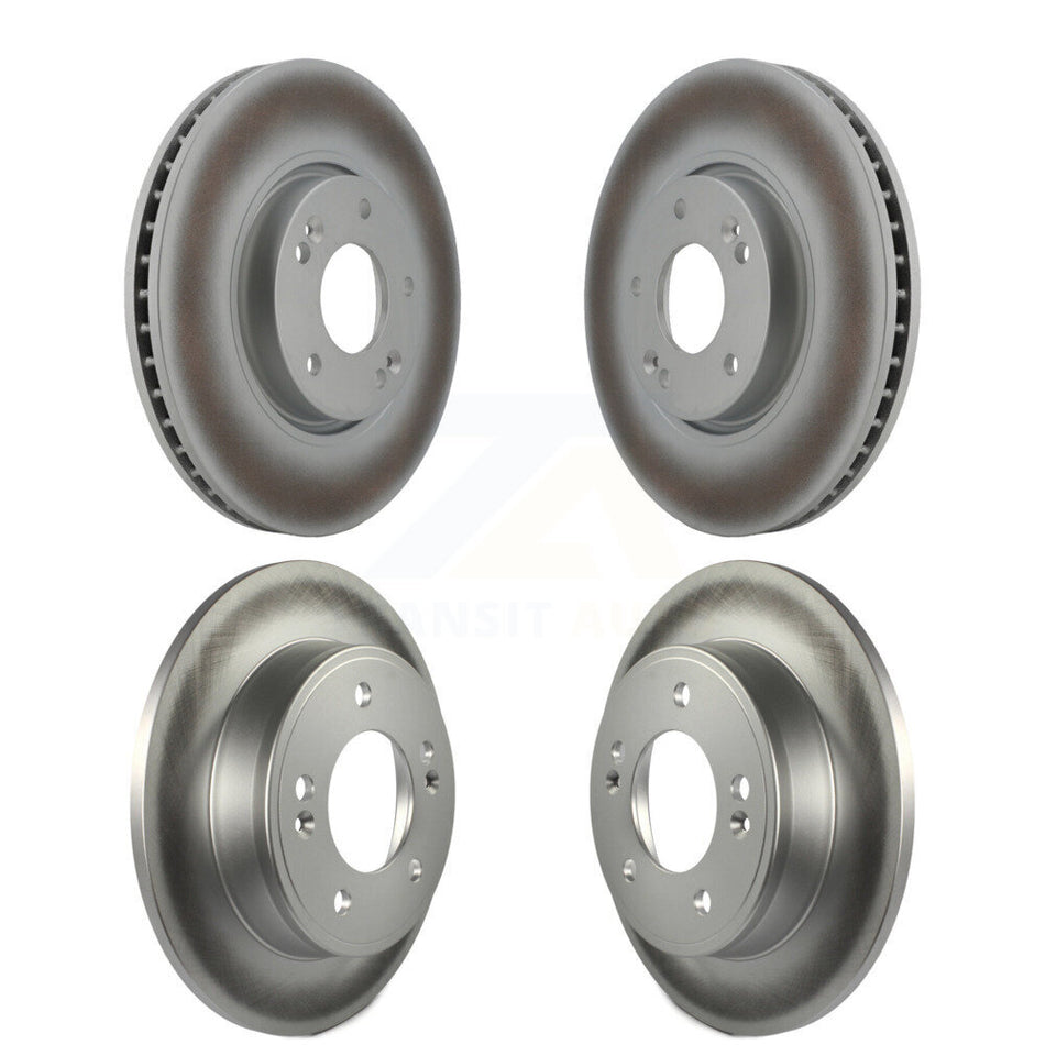 Front Rear Coated Disc Brake Rotors Kit For Kia Forte Hyundai Veloster Forte5 Koup KG-101022
