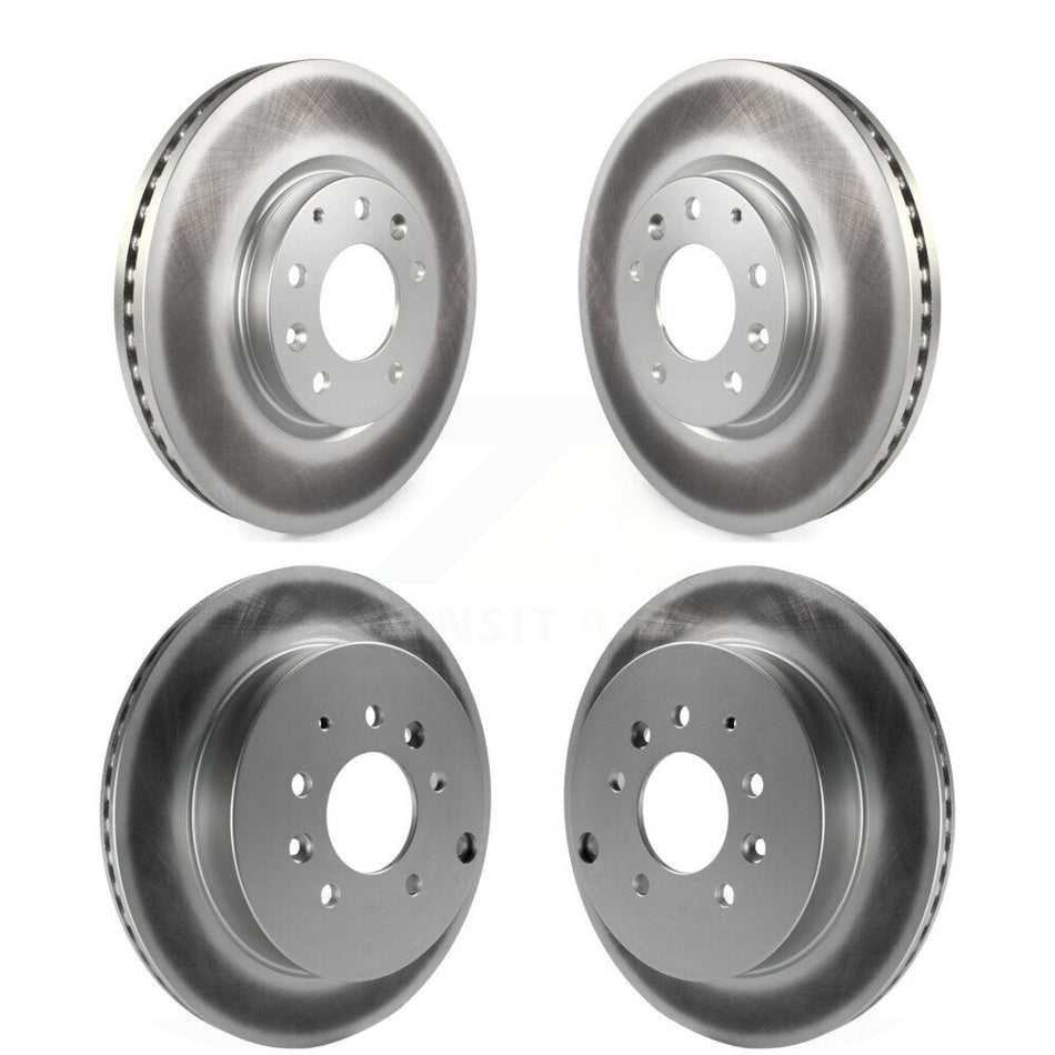 Front Rear Coated Disc Brake Rotors Kit For Ford Edge Mazda CX-7 Lincoln MKX KG-101046