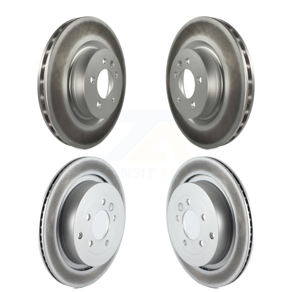 Front Rear Coated Disc Brake Rotors Kit For Land Rover Range Sport LR4 KG-101047