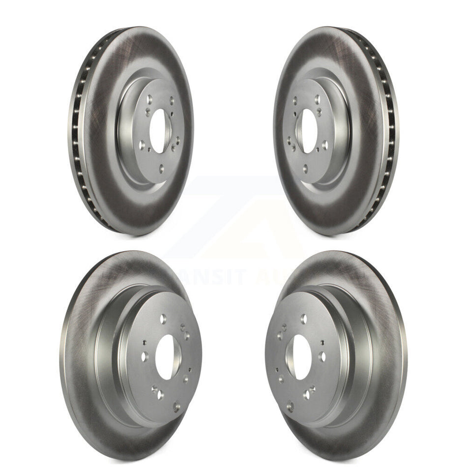 Front Rear Coated Disc Brake Rotors Kit For Honda Pilot Acura MDX ZDX KG-101055