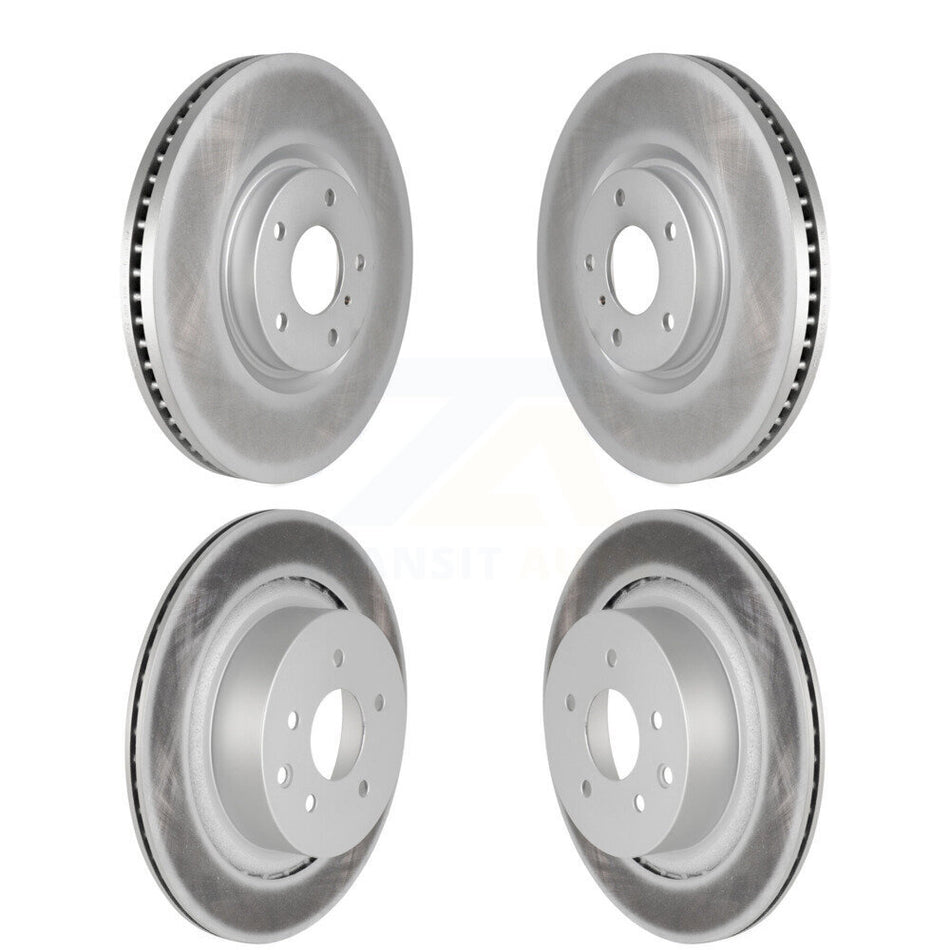 Front Rear Coated Disc Brake Rotors Kit For Infiniti G37 G35 Q60 INFINITI KG-101057