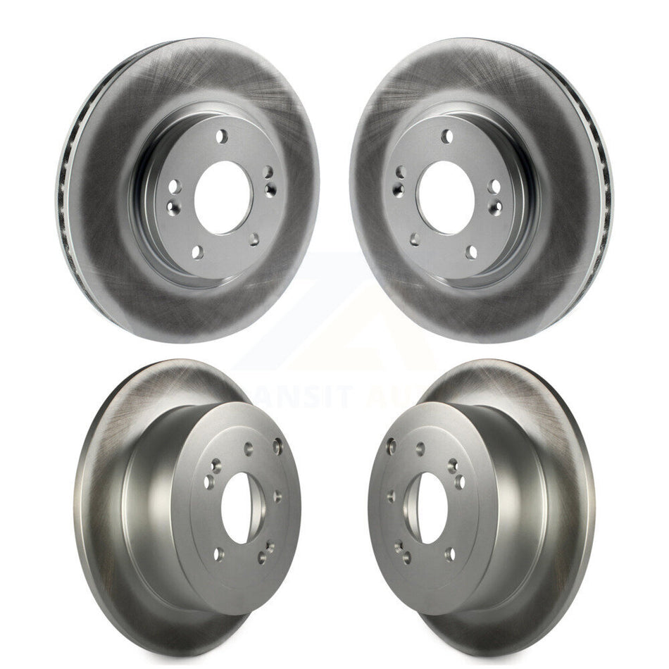 Front Rear Coated Disc Brake Rotors Kit For 2007-2009 Hyundai Santa Fe KG-101064
