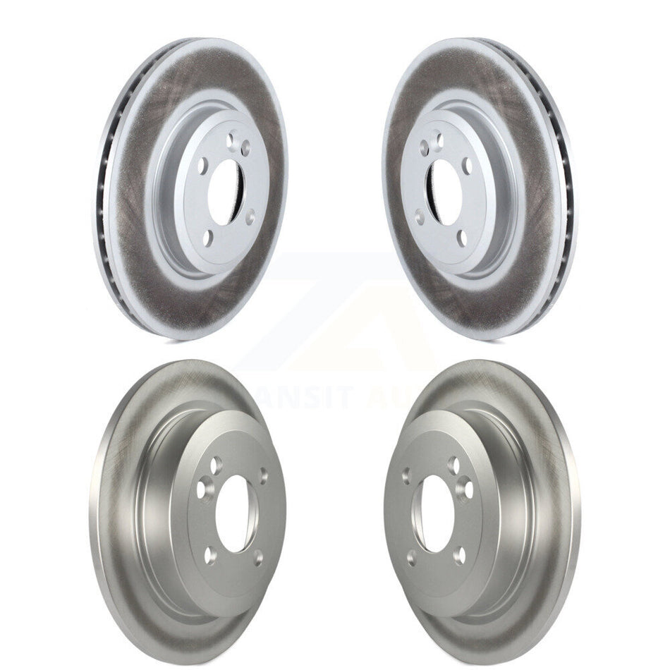 Front Rear Coated Disc Brake Rotors Kit For 2002-2005 Mini Cooper With 294mm Diameter Rotor 4 Lug Wheels KG-101069