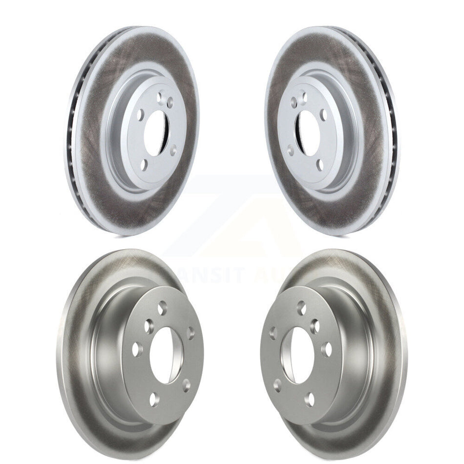 Front Rear Coated Disc Brake Rotors Kit For 2015 Mini Cooper 2.0L 1.5L With 294mm Diameter Rotor 4 Lug Wheels KG-101071