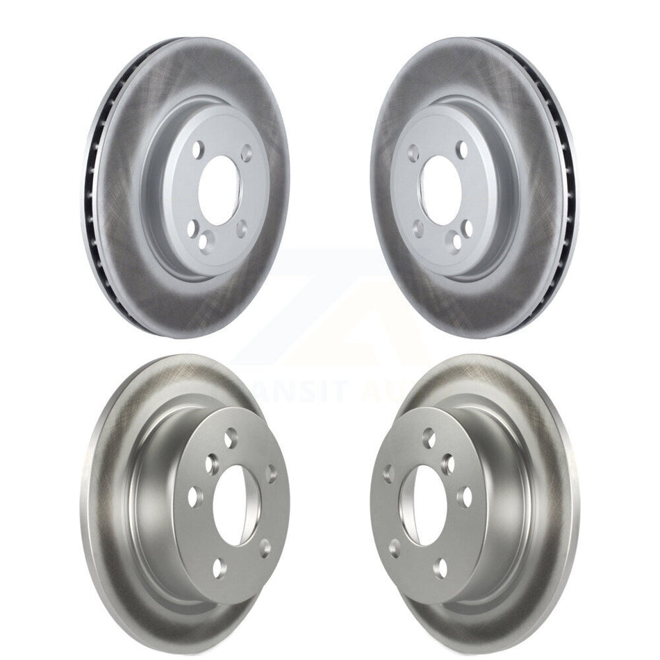 Front Rear Coated Disc Brake Rotors Kit For 2015 Mini Cooper 2.0L 1.5L With 280mm Diameter Rotor 4 Lug Wheels KG-101073