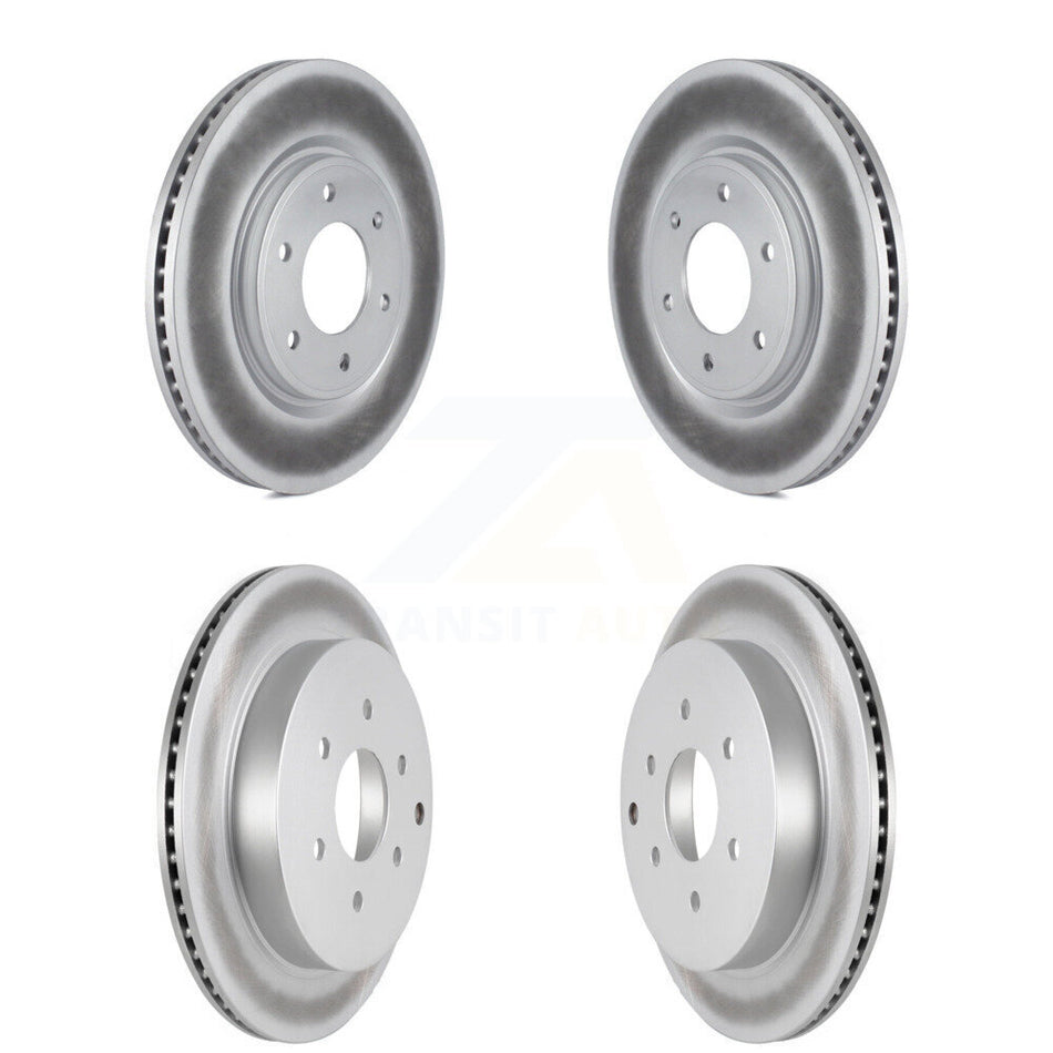 Front Rear Coated Disc Brake Rotors Kit For INFINITI Nissan Armada QX80 QX56 KG-101079