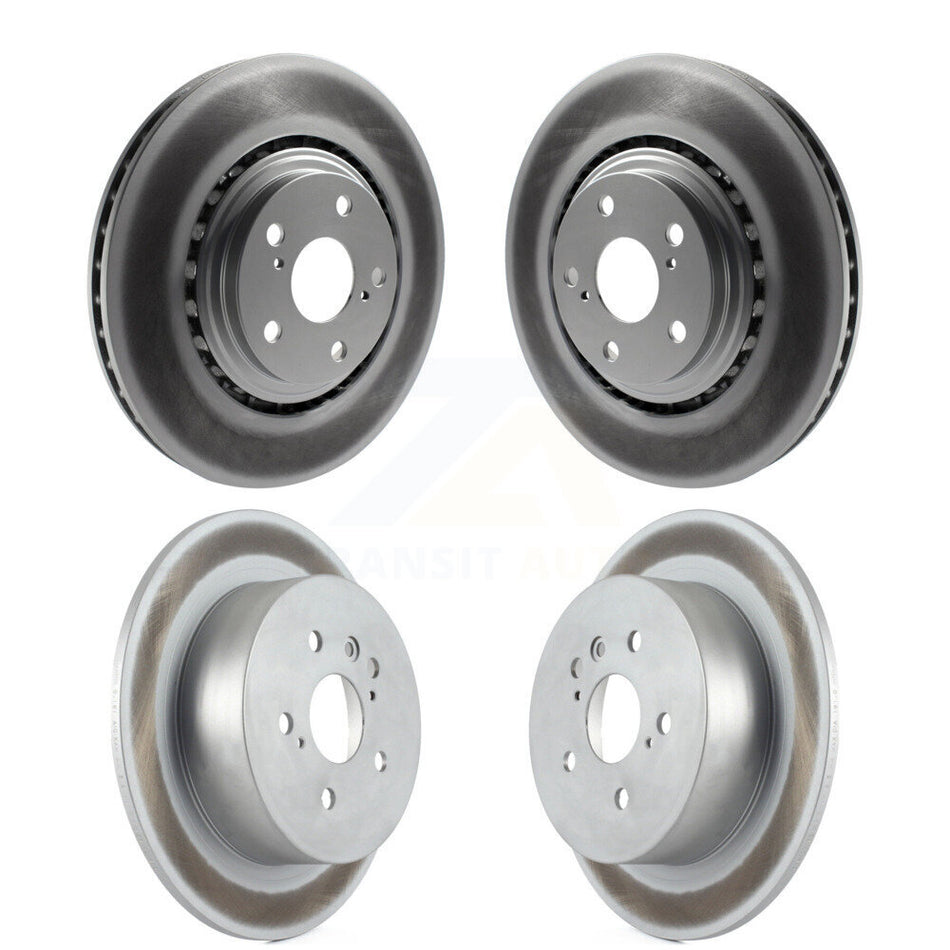 Front Rear Coated Disc Brake Rotors Kit For 2008-2013 Toyota Highlander KG-101081