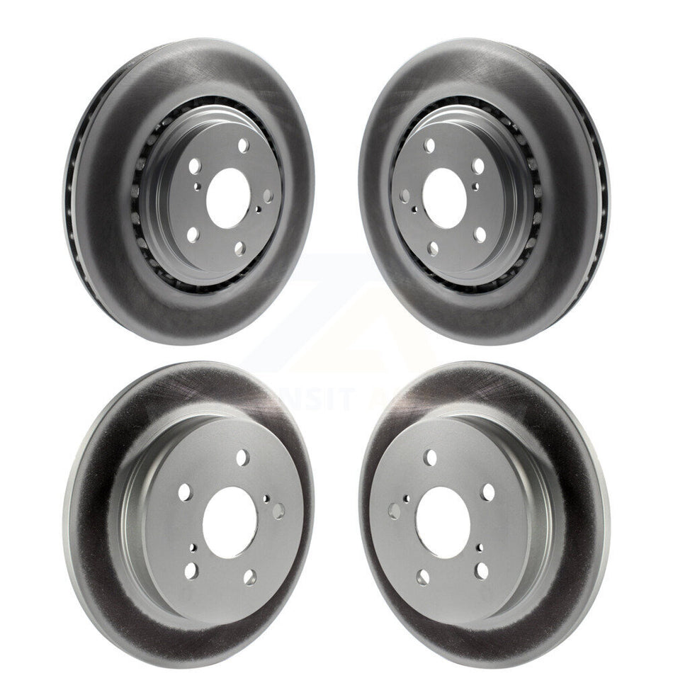Front Rear Coated Disc Brake Rotors Kit For Lexus NX200t NX300 NX300h KG-101083