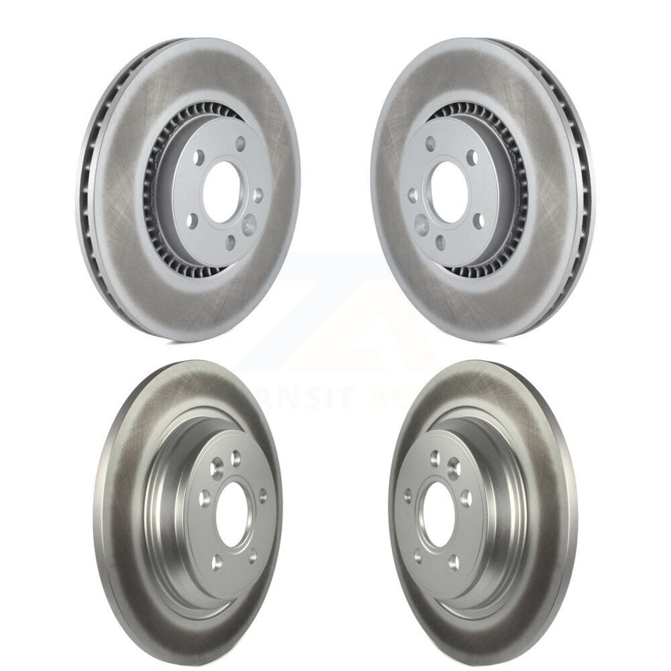 Front Rear Coated Disc Brake Rotors Kit For Volvo S60 V60 Cross Country V70 KG-101088