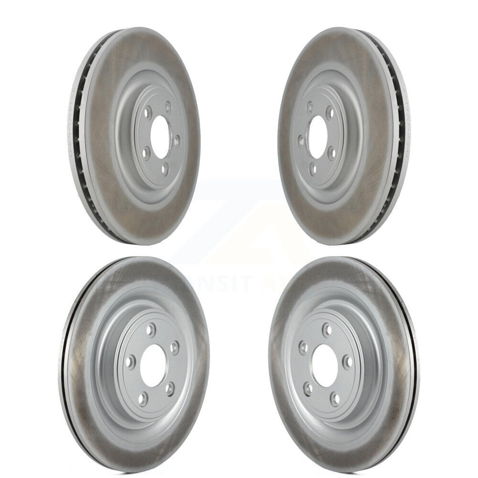 Front Rear Coated Disc Brake Rotors Kit For Jaguar XF XJ S-Type XK XKR XJR Super V8 KG-101091