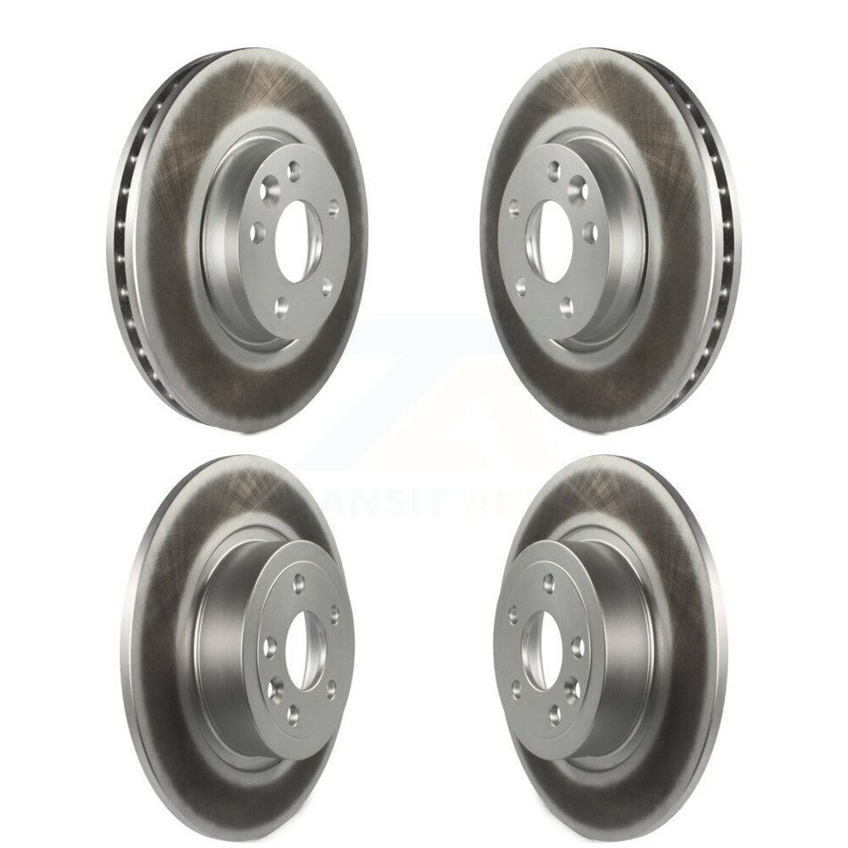 Front Rear Coated Disc Brake Rotors Kit For 2016-2017 Land Rover Range Evoque With 300mm Diameter Rotor KG-101114