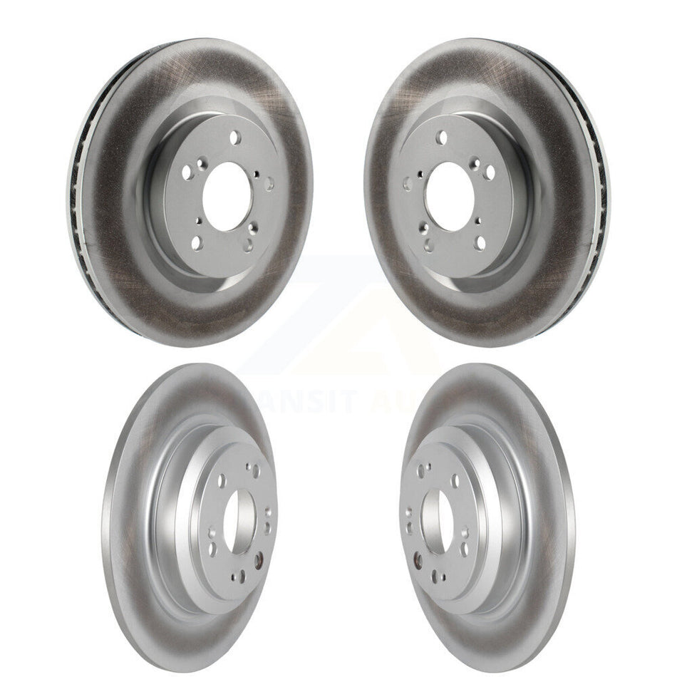 Front Rear Coated Disc Brake Rotors Kit For 2009-2014 Acura TL KG-101117