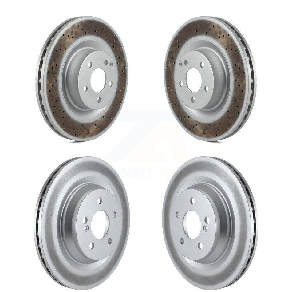 Front Rear Coated Disc Brake Rotors Kit For Mercedes-Benz S550 SL550 CL550 S600 S400 S350 CL600 S450 KG-101118