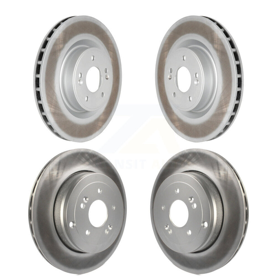 Front Rear Coated Disc Brake Rotors Kit For Hyundai Genesis Coupe KG-101122