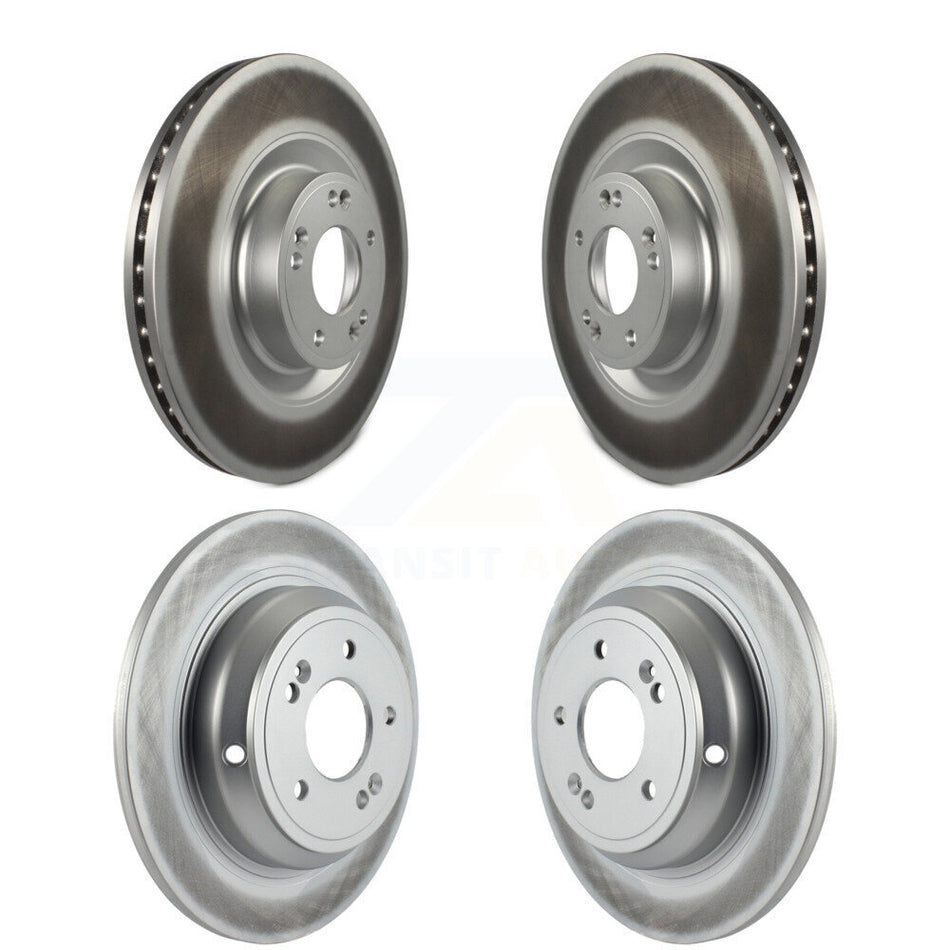 Front Rear Coated Disc Brake Rotors Kit For Hyundai Genesis G80 Kia K900 KG-101139