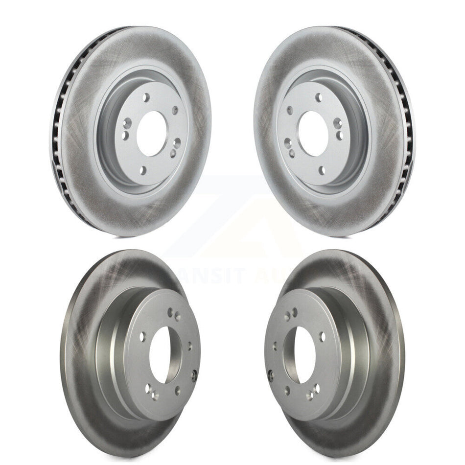 Front Rear Coated Disc Brake Rotors Kit For Kia Optima Hyundai Tucson Azera Cadenza KG-101143