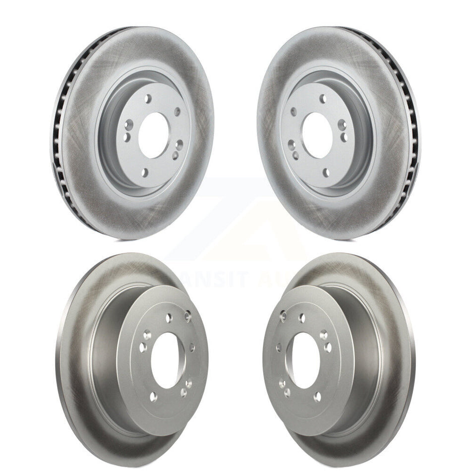 Front Rear Coated Disc Brake Rotors Kit For 2017-2021 Kia Sportage Turbocharged With Manual Parking KG-101146