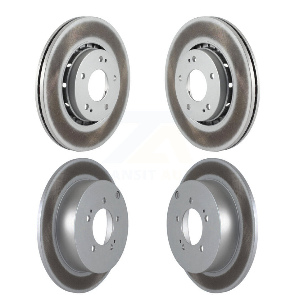 Front Rear Coated Disc Brake Rotors Kit For Mitsubishi Lancer KG-101150