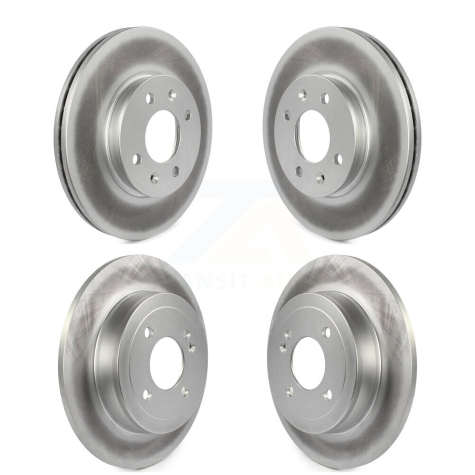Front Rear Coated Disc Brake Rotors Kit For Hyundai Accent Kia Rio KG-101156