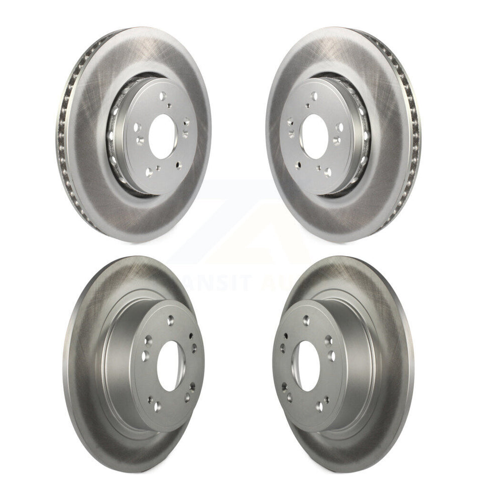 Front Rear Coated Disc Brake Rotors Kit For 2016 Acura ILX KG-101164