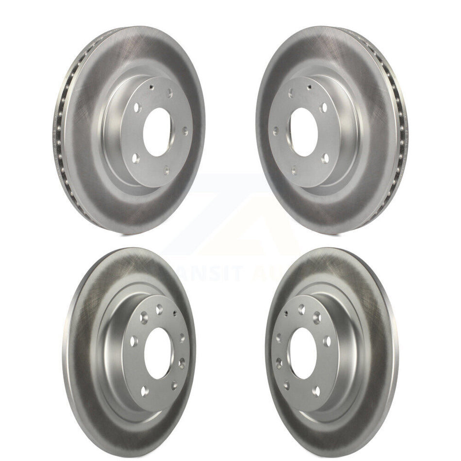 Front Rear Coated Disc Brake Rotors Kit For 2016-2018 Mazda CX-3 AWD KG-101181