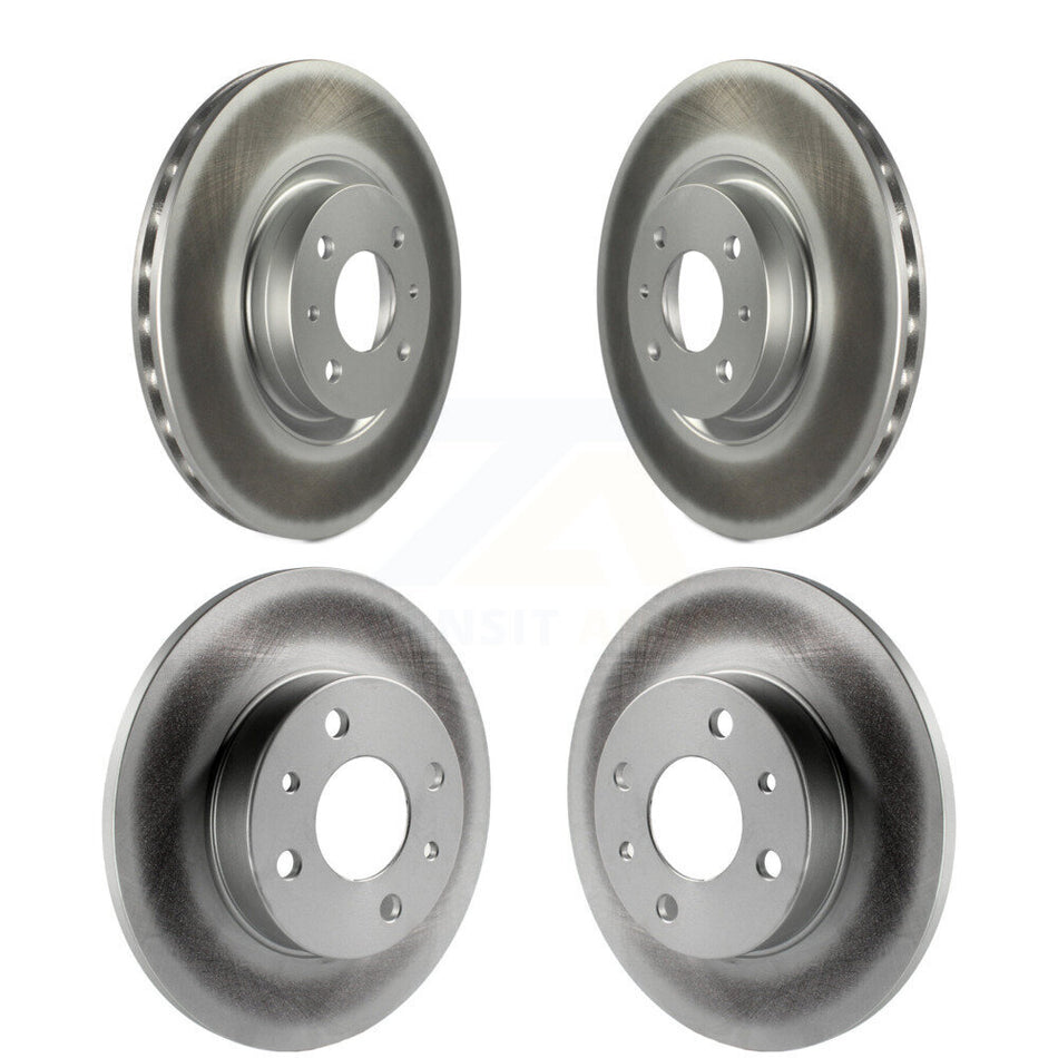 Front Rear Coated Disc Brake Rotors Kit For Fiat 500 KG-101185