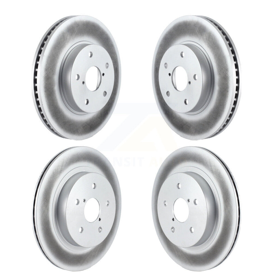 Front Rear Coated Disc Brake Rotors Kit For 2015-2019 Subaru Legacy 2.5L KG-101193