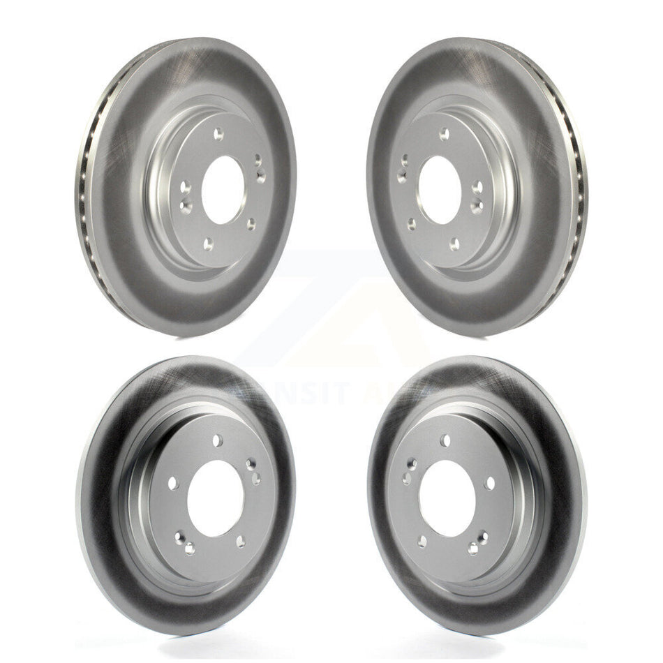 Front Rear Coated Disc Brake Rotors Kit For Kia Optima Hyundai Sonata Elantra GT Forte KG-101196