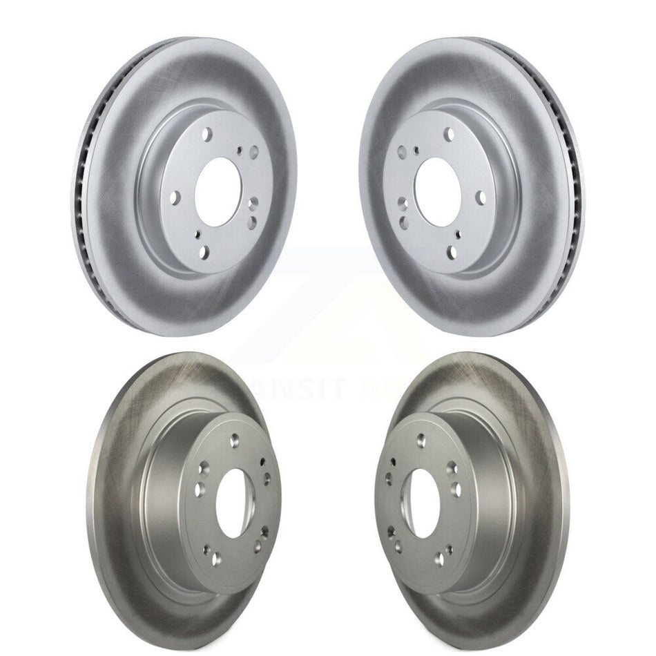 Front Rear Coated Disc Brake Rotors Kit For 2017 Honda Accord LX-S KG-101198