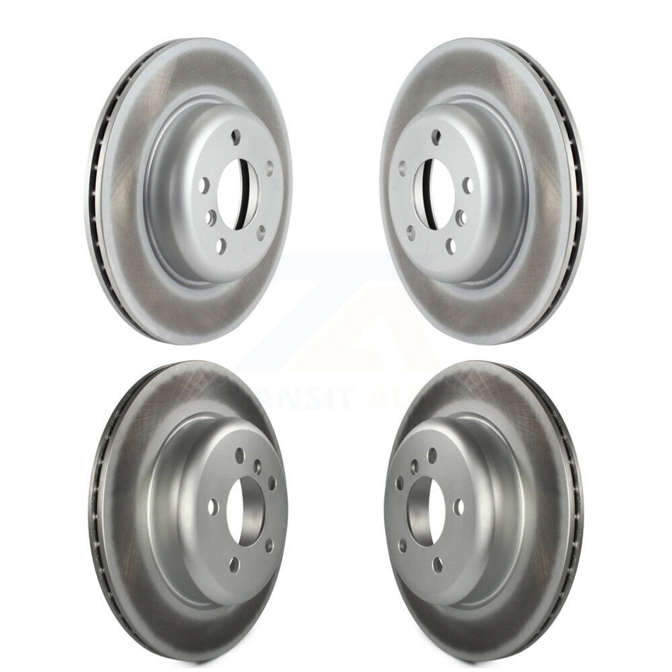 Front Rear Coated Disc Brake Rotors Kit For BMW 528i xDrive Without Performance Brakes With 330mm Diameter Rotor KG-101205