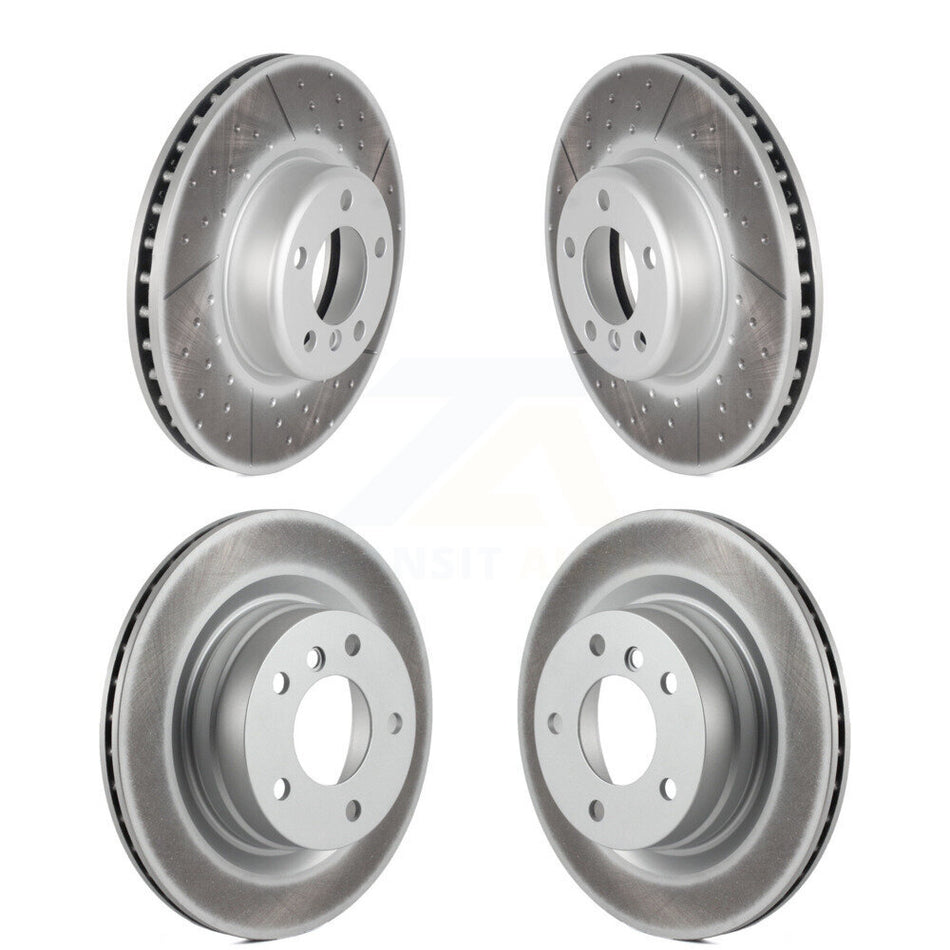 Front Rear Coated Disc Brake Rotors Kit For BMW 328i KG-101212