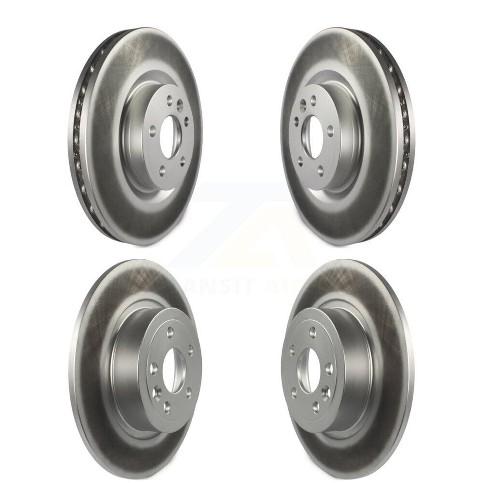 Front Rear Coated Disc Brake Rotors Kit For 2016-2019 Land Rover Range Evoque With 325mm Diameter Rotor KG-101221