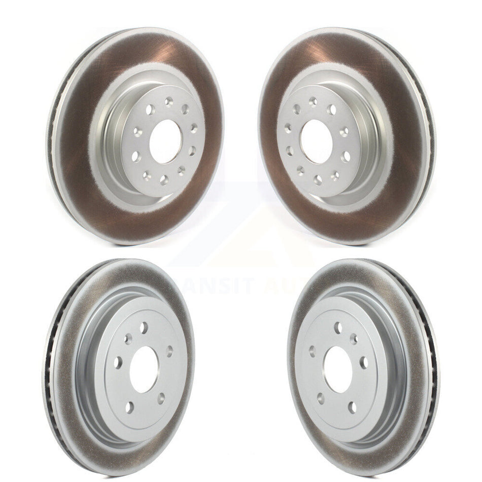 Front Rear Coated Disc Brake Rotors Kit For Cadillac CTS KG-101230