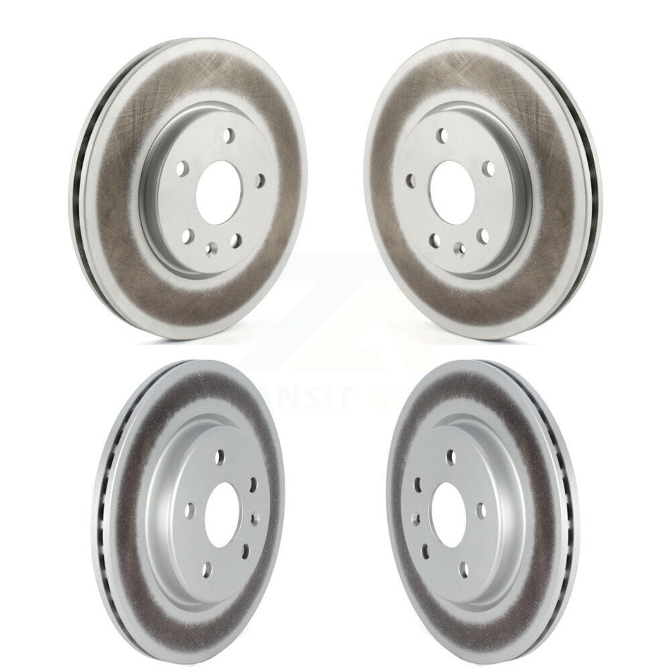 Front Rear Coated Disc Brake Rotors Kit For Cadillac XT4 Buick Envision KG-101236