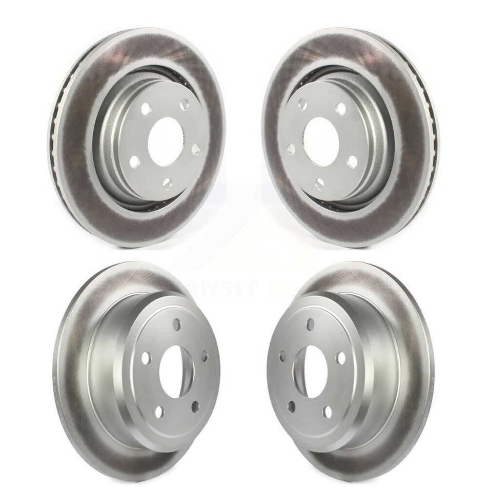 Front Rear Coated Disc Brake Rotors Kit For Jeep Wrangler JK With 332mm Diameter Rotor KG-101247