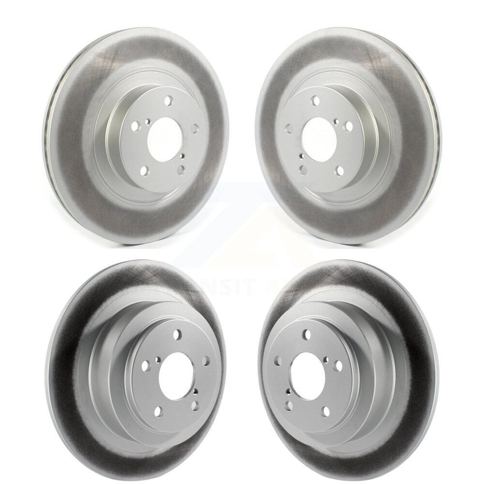 Front Rear Coated Disc Brake Rotors Kit For 2005-2006 Subaru Baja Turbocharged With 292mm Diameter Rotor KG-101250