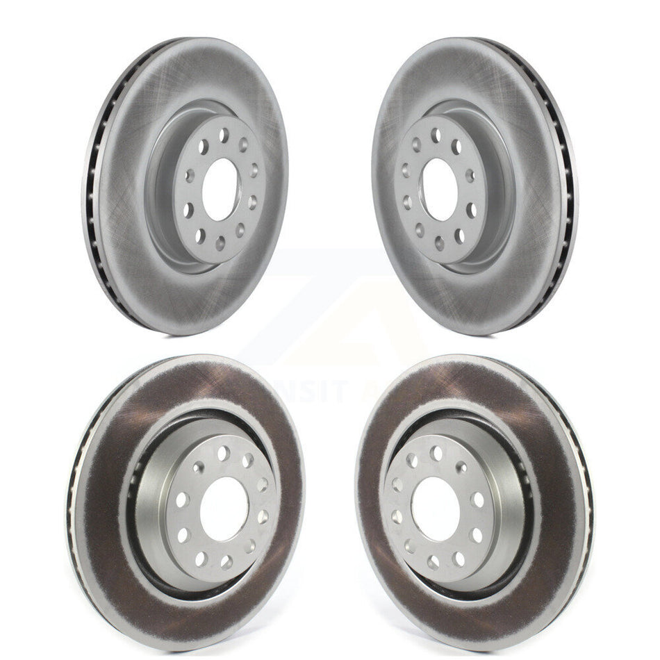 Front Rear Coated Disc Brake Rotors Kit For Volkswagen CC Passat KG-101257