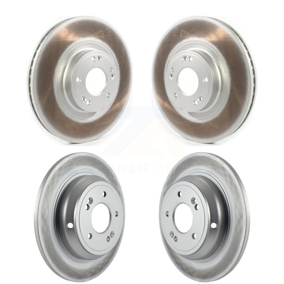 Front Rear Coated Disc Brake Rotors Kit For Hyundai Genesis KG-101264