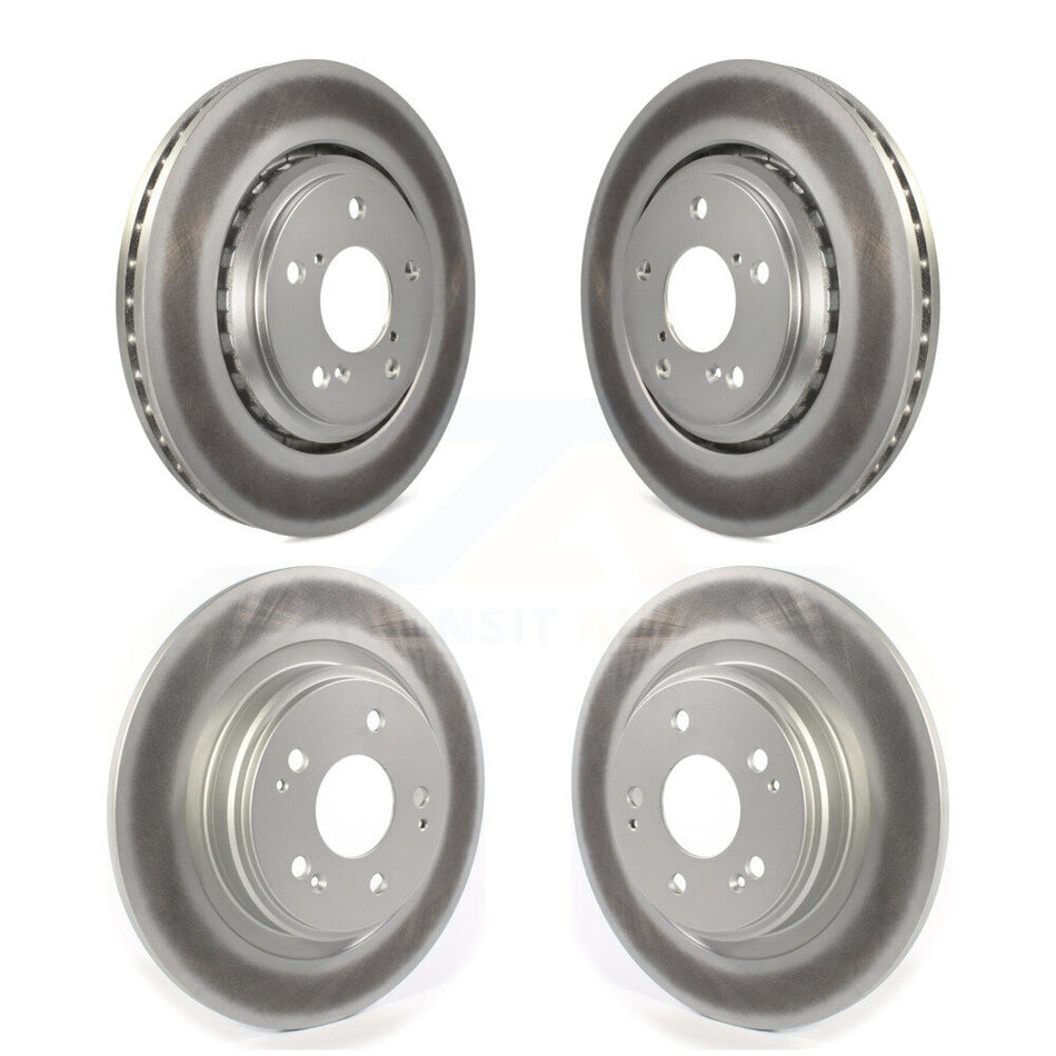 Front Rear Coated Disc Brake Rotors Kit For Acura MDX KG-101274