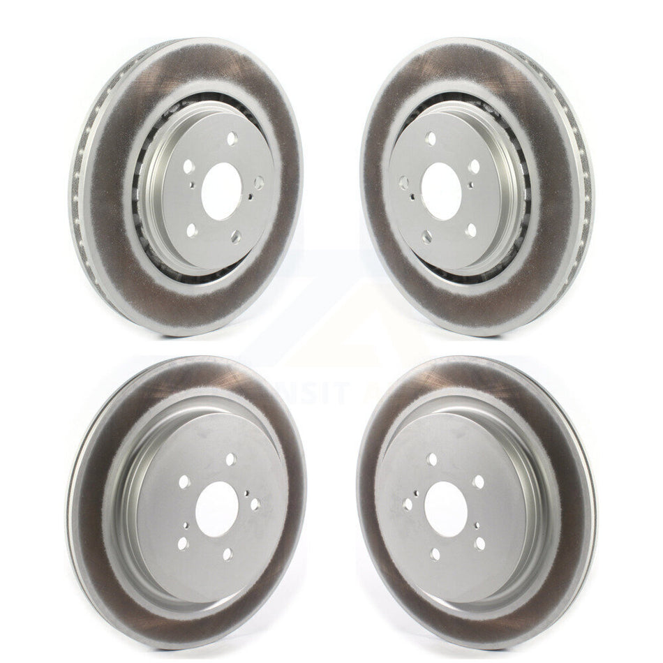 Front Rear Coated Disc Brake Rotors Kit For Lexus RX350 RX450h RX350L RX450hL KG-101283