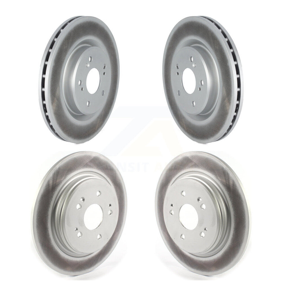 Front Rear Coated Disc Brake Rotors Kit For 2019-2022 Acura RDX KG-101303