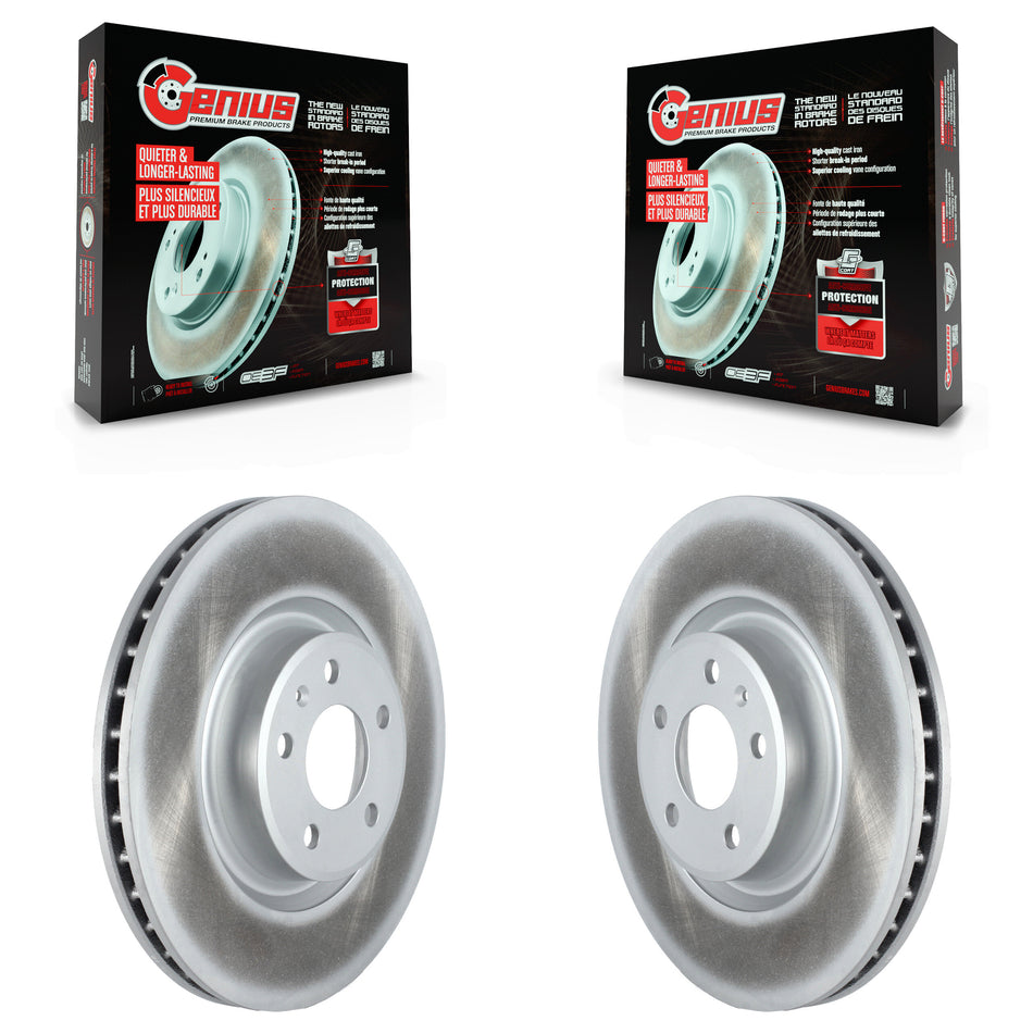 Front Coated Disc Brake Rotors Pair For Audi Q5 A4 A5 Quattro A6 Sportback allroad KG-101335