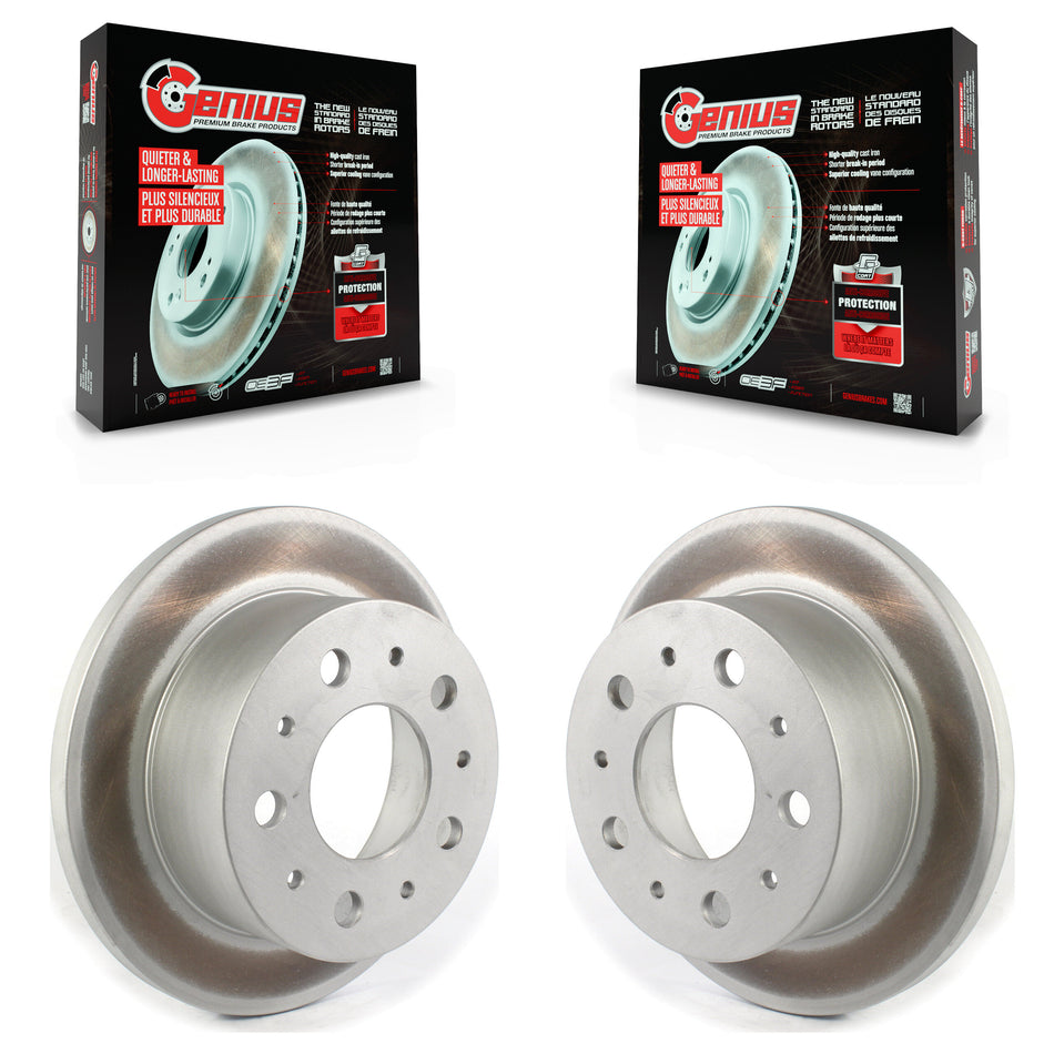 Rear Coated Disc Brake Rotors Pair For Ram ProMaster 1500 2500 3500 KG-101357
