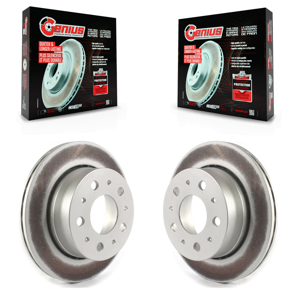 Rear Coated Disc Brake Rotors Pair For Ram ProMaster 1500 2500 3500 KG-101358