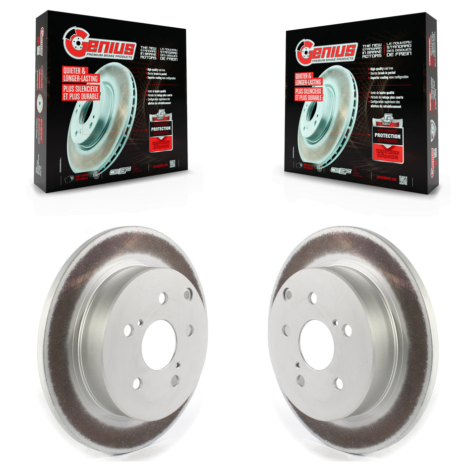 Rear Coated Disc Brake Rotors Pair For Toyota Prius V Mirai KG-101363