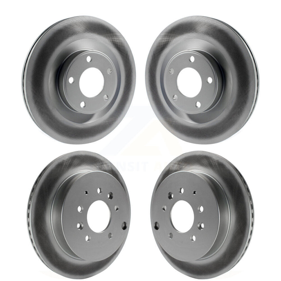 Front Rear Coated Disc Brake Rotors Kit For Ford Edge Lincoln MKX KG-101381