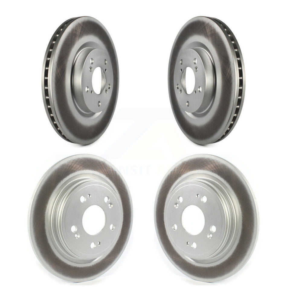 Front Rear Coated Disc Brake Rotors Kit For 2014-2020 Acura RLX Sport Hybrid SH-AWD KG-101388