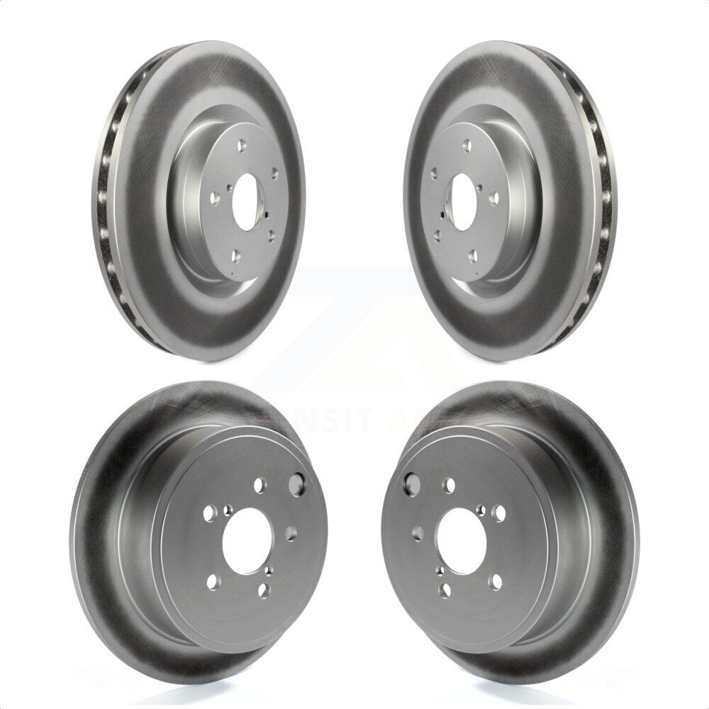 Front Rear Coated Disc Brake Rotors Kit For 2014 Subaru WRX KG-101396