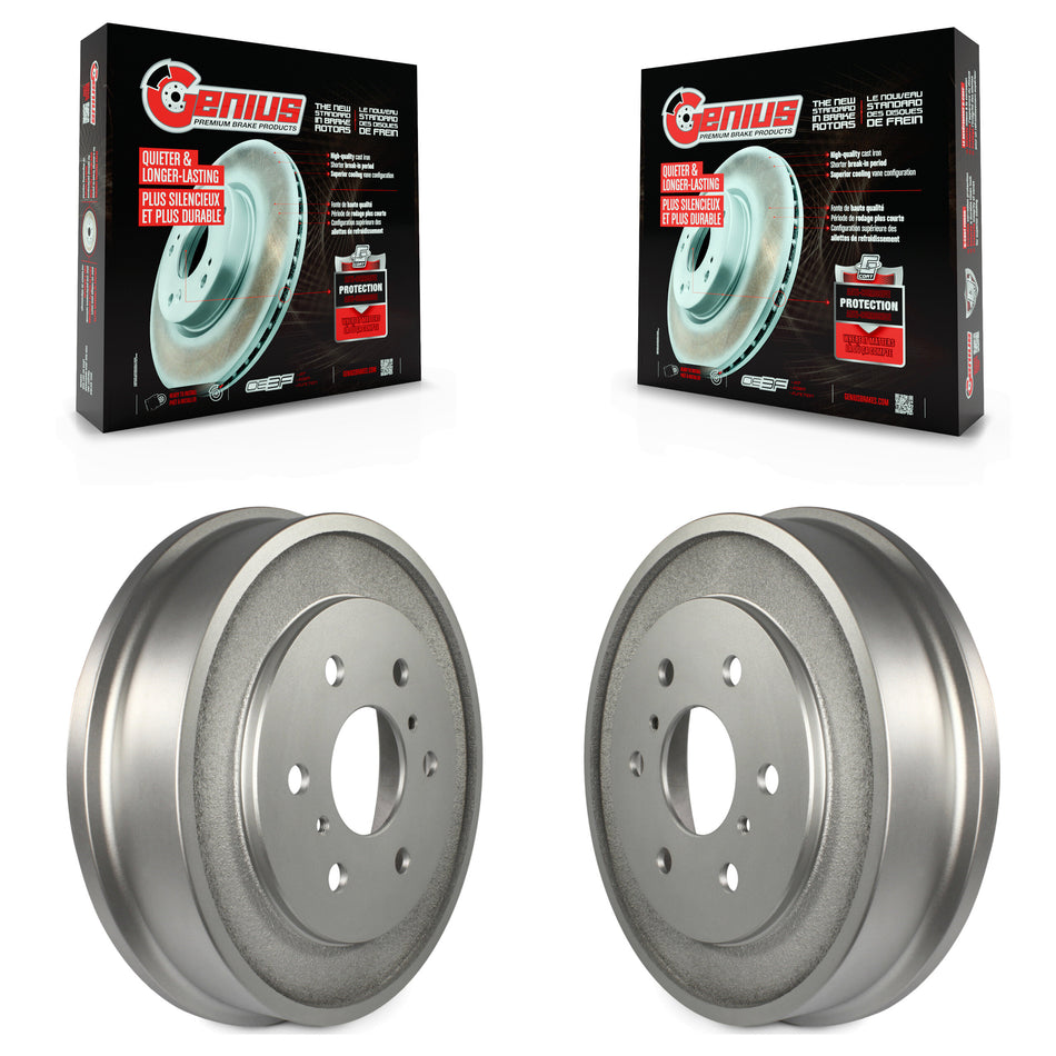 Rear Coated Brake Drums Pair For Chevrolet Silverado 1500 GMC Sierra Classic KG-101409